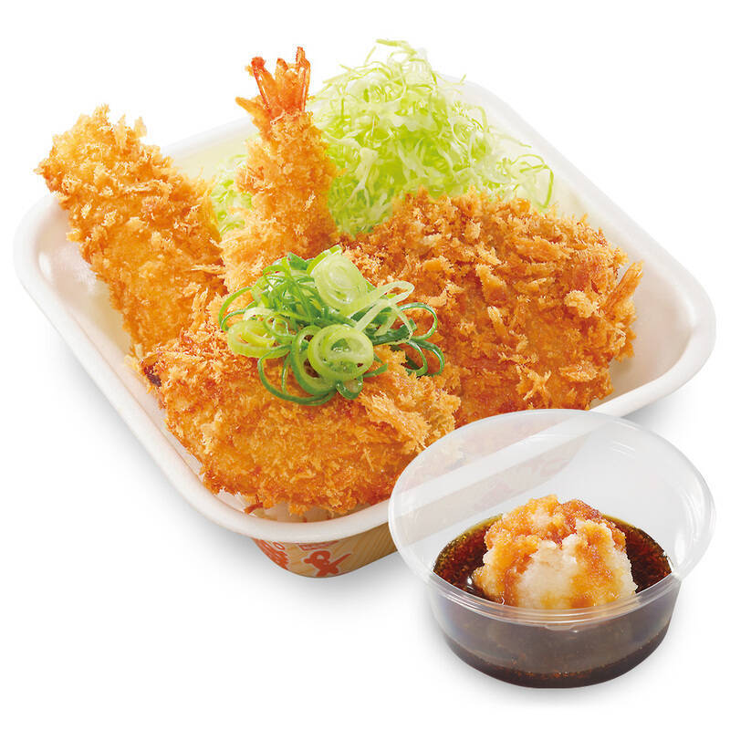 かつや新作、物量系カツ丼！エビ・鮭・イカにとんかつまで