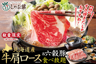 国産牛しゃぶ食べ放題きた！数量限定、平日ランチは時間無制限【しゃぶ葉】