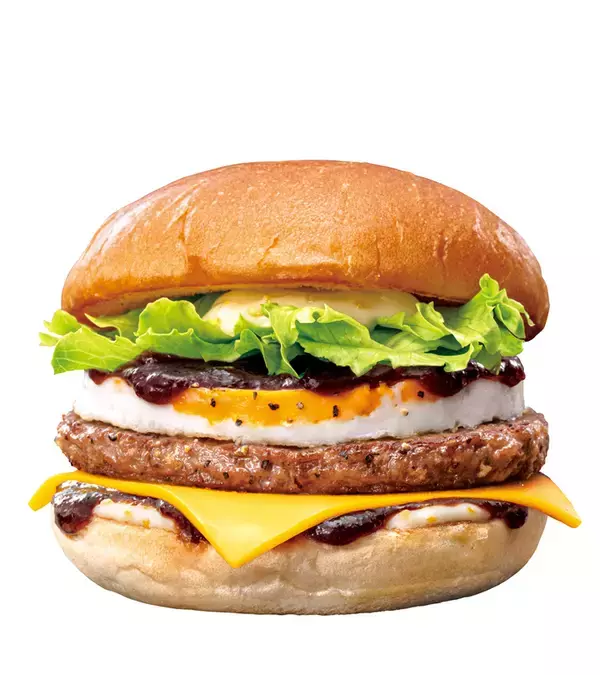 「肉、肉、肉のトリプル！ 「絶品月見」のボリュームバーガーがうまそ～！」の画像