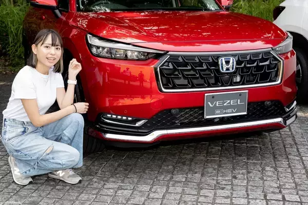 「VEZELかZR-Vかそれとも？ ホンダアクセスのパーツを着けたSUV三兄弟をアイドルが試乗比較」の画像