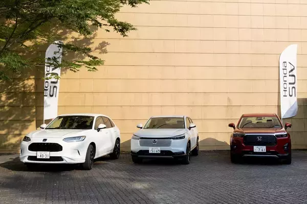 「VEZELかZR-Vかそれとも？ ホンダアクセスのパーツを着けたSUV三兄弟をアイドルが試乗比較」の画像