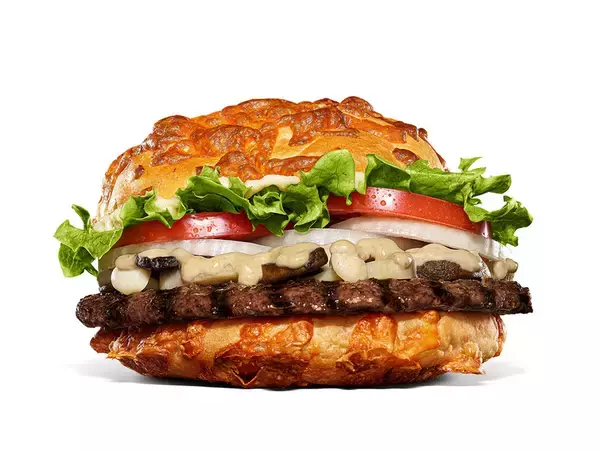 「10日間限定！4種きのこ×チーズバンズバーガーの破壊力がすごい」の画像