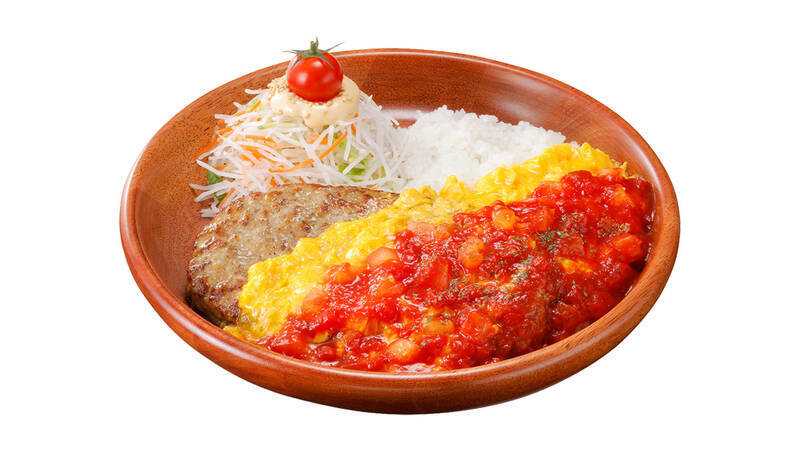 うわ、おいしそう！びっくりドンキー夏限定「トマト弾けるハンバーグ」