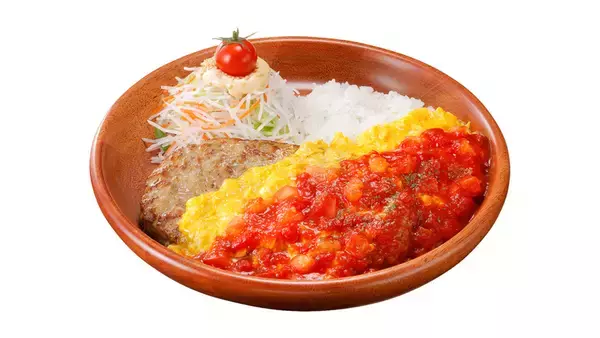 「うわ、おいしそう！びっくりドンキー夏限定「トマト弾けるハンバーグ」」の画像