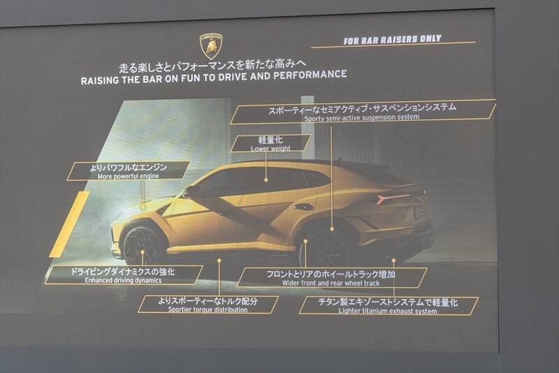 ランボルギーニもガソリンエンジン車は終焉に！ スーパーSUV「URUS」の新モデルを発表