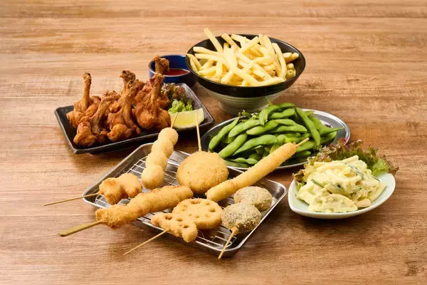 「串カツ11品がボリュームアップ！最大2倍に！「串カツ田中の日」キャンペーン」の画像