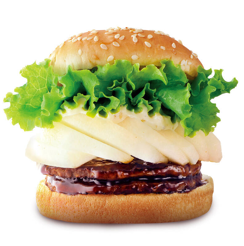 バーガーに梨!? ドムドム「梨のダブルてりやき」が復活！ シャリシャリ感気になりすぎ