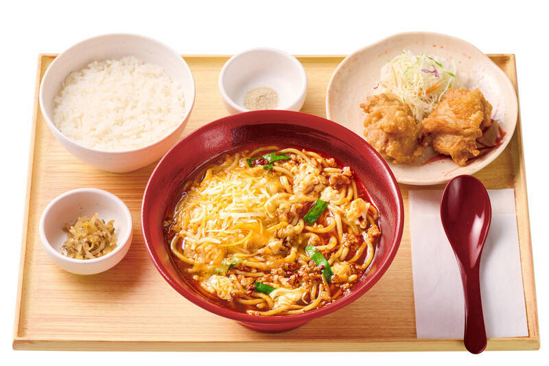 旨辛スープ×太麺「辛うま麺」やよい軒に！辛さ3倍も用意