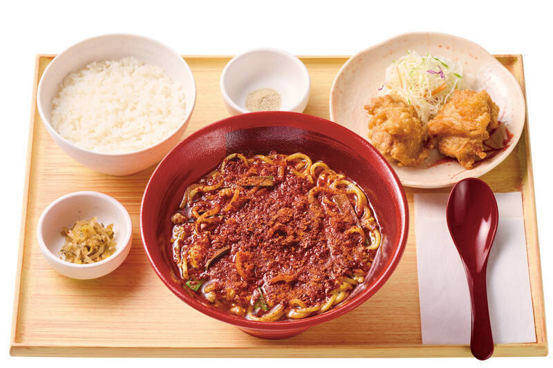 旨辛スープ×太麺「辛うま麺」やよい軒に！辛さ3倍も用意