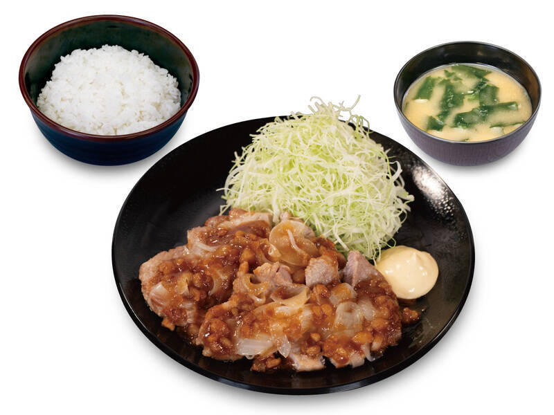 ガッツリ！とんかつの「松のや」にカツ×ポークステーキの相盛り