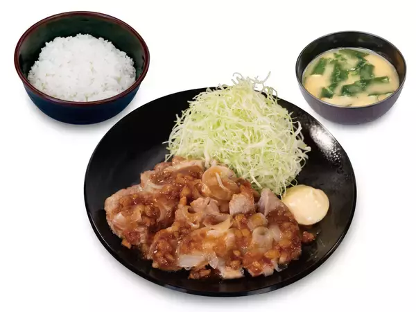 「ガッツリ！とんかつの「松のや」にカツ×ポークステーキの相盛り」の画像