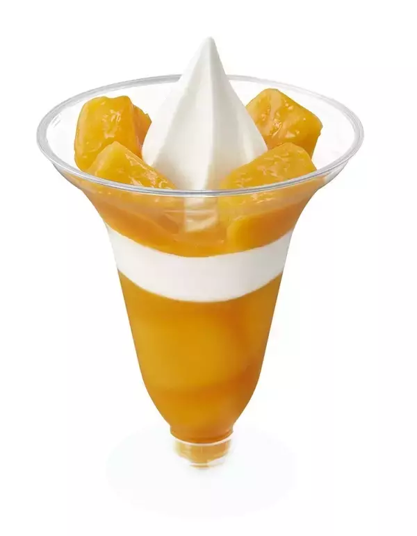 「トロピカルな「完熟アップルマンゴーパフェ」が今年もミニストップで！ マンゴー2倍の「得盛パフェ」も用意!!」の画像