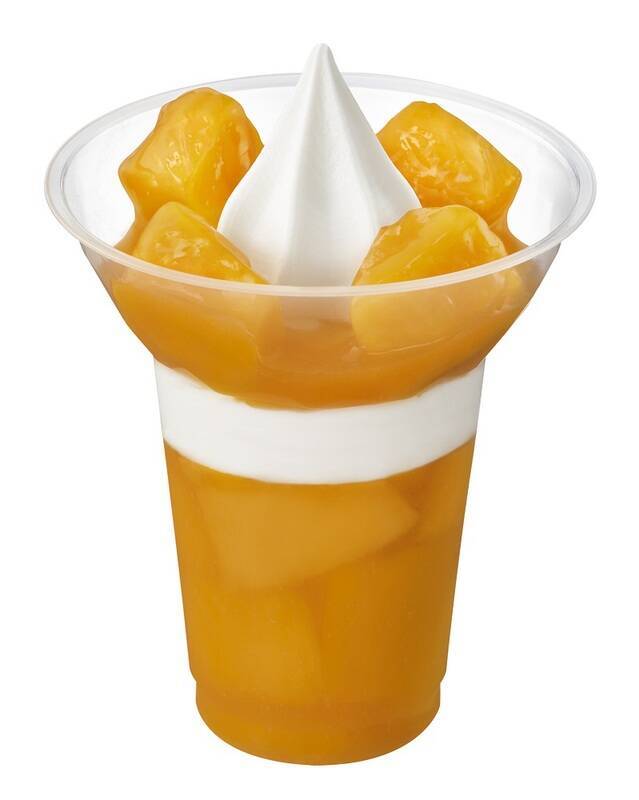 トロピカルな「完熟アップルマンゴーパフェ」が今年もミニストップで！ マンゴー2倍の「得盛パフェ」も用意!!