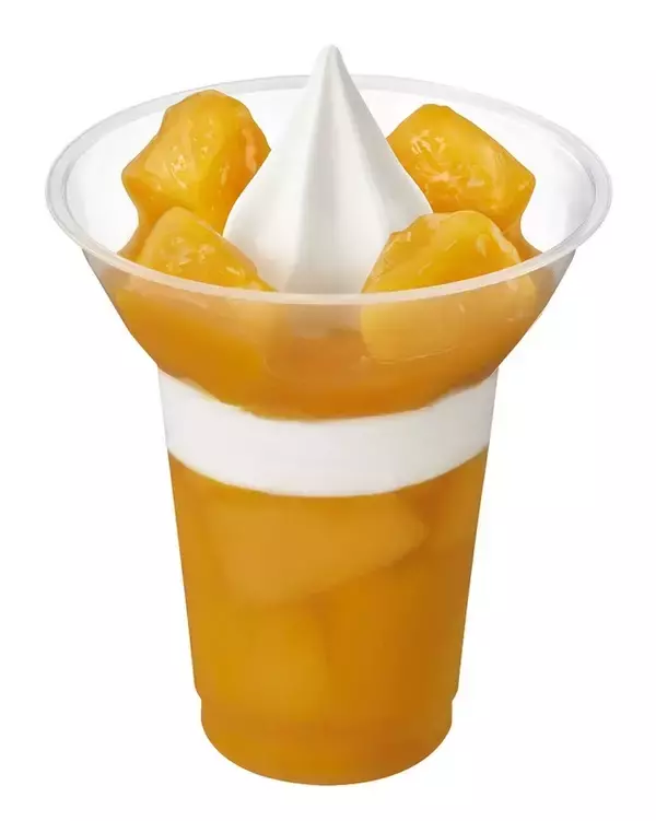 「トロピカルな「完熟アップルマンゴーパフェ」が今年もミニストップで！ マンゴー2倍の「得盛パフェ」も用意!!」の画像