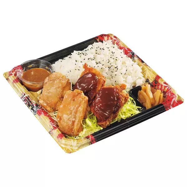 「からやま「デミハンバーグとデミからあげの合盛り定食」デミからあげも新登場」の画像