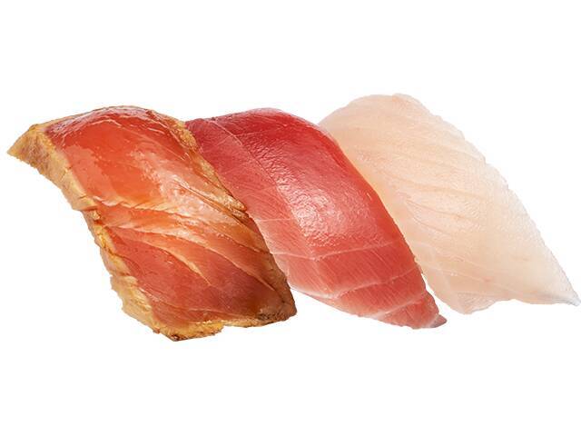 「どどん！と三貫ネタ祭り」かっぱ寿司が開催！ 今だけお得な三貫皿も