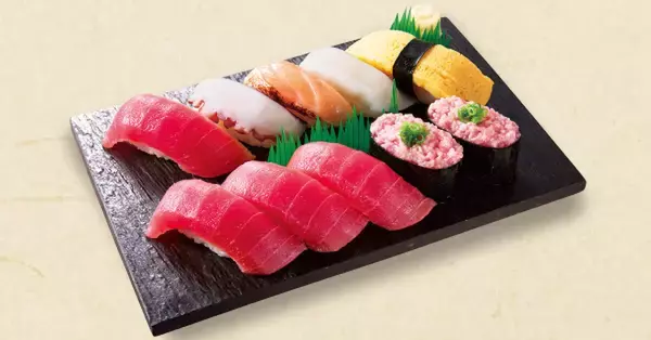 「10貫699円で好きなネタたっぷり！ 平日限定の寿司フェア」の画像