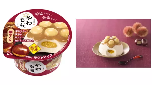 栗あん×栗もちのぜいたく4層仕立て！ 井村屋から秋限定「やわもちアイス 栗づくし」