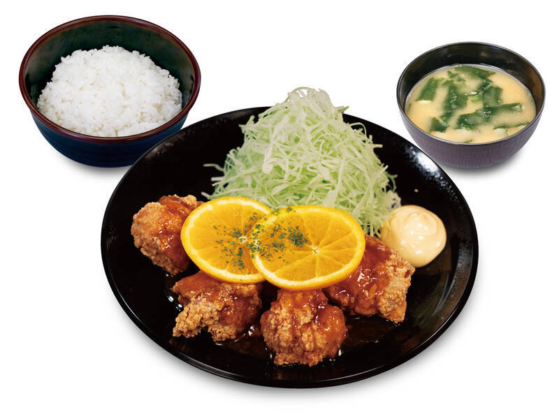 松のやが攻めてる！ 鮮やか「オレンジ」の唐揚げ定食