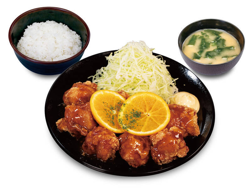 松のやが攻めてる！ 鮮やか「オレンジ」の唐揚げ定食