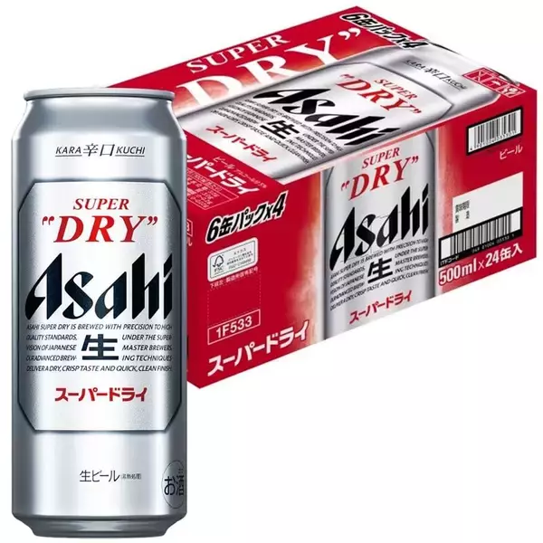 定番ビールはまとめ買いで安くなる！ 「スーパードライ500ml」24本がタイムセールで21％オフ
