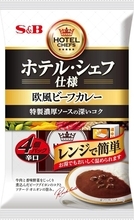レンジで手軽に欧風カレー！ S&B「ホテル・シェフ仕様」8食分が503円オフ