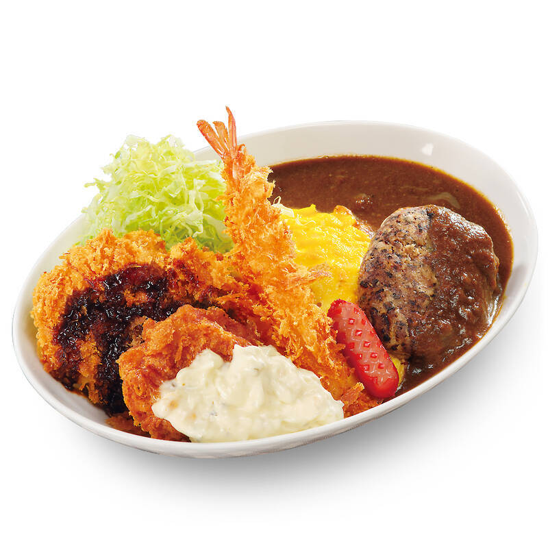かつやの売れすぎ「豪快のせ」が復活！カツも肉も全部のせなオムカレー