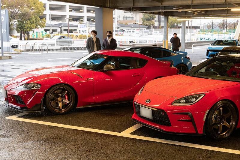 織戸学選手も参加！ スープラと86をテーマに100台以上が早朝の東雲に集合！