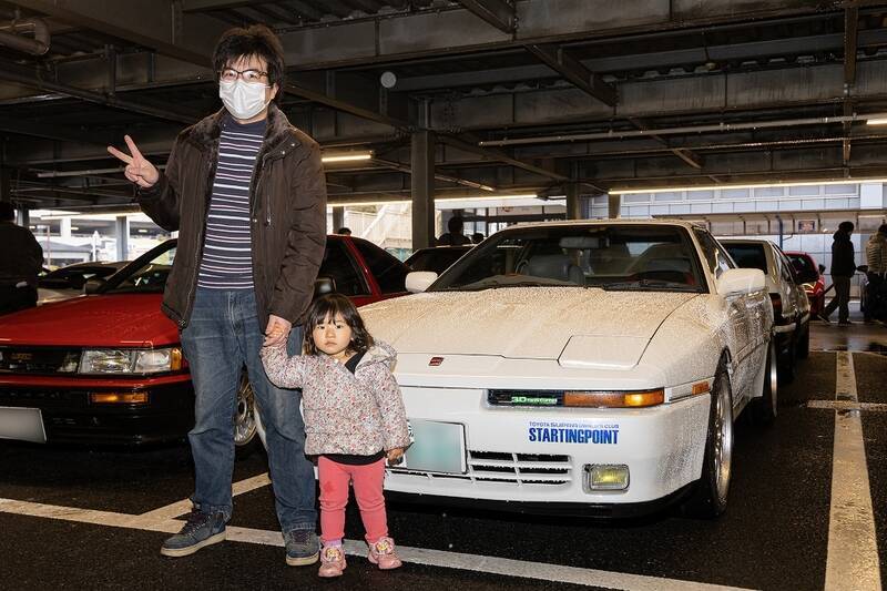 織戸学選手も参加！ スープラと86をテーマに100台以上が早朝の東雲に集合！