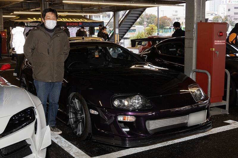 織戸学選手も参加！ スープラと86をテーマに100台以上が早朝の東雲に集合！