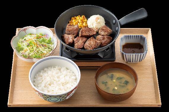 【本日から】吉野家、約1500円の「ステーキ定食」ご飯おかわり無料