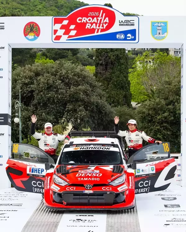 「これは熱い……勝田貴元がWRC連勝で歴史更新、日本人初のシリーズ首位に立つ」の画像