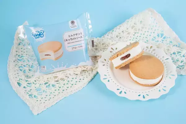 「【本日発売】夏こそミルク！ファミマ「ミルクスイーツ」7商品、クレープやメロンパンも」の画像