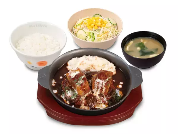 「松屋「煮込みビーフシチュー」が“ハンバーグ”入りに進化！ 肉×肉のご馳走」の画像