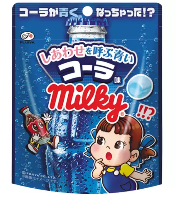 「ええ…、ローソン「青いフェア」が衝撃！ じゃがりこ、ベビースターなど青くなってる」の画像