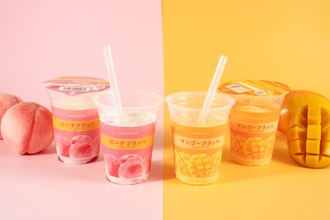 【本日発売】ファミマに「ピーチ」「マンゴー」夏限定フラッペ！ どっちも飲みたい