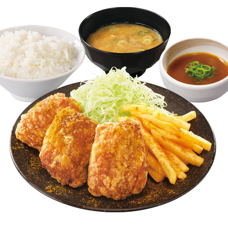 天才では？ カレーだれで食べる「カレーつけから定食」ごはん止まらなそう