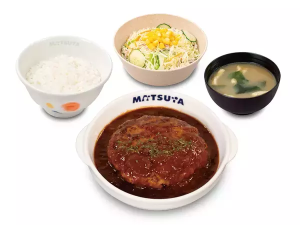 「松屋に濃厚ふわとろ「オムデミハンバーグ定食」登場！ 本気の洋食風メニュー」の画像