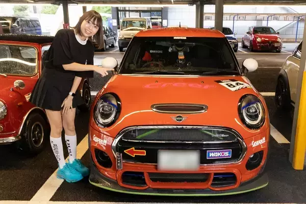 「早朝のオートバックスでお気に入りの「MINI」を探す大作戦！」の画像
