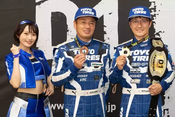 「D1GP 第7～8戦は奥伊吹！ TOYO藤野がぶつかってもひるまない根性を見せた！」の画像
