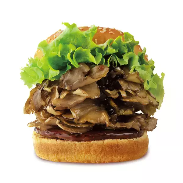 「驚異のまいたけ200g！ ドムドムの「まいたけバーガー」再び！ これうまいんだよね～」の画像