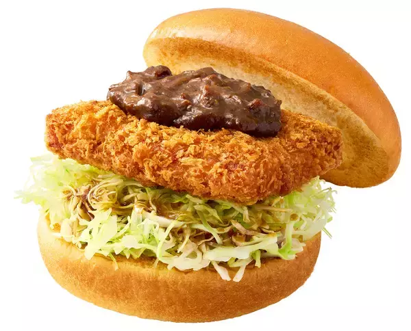 「モスの「金沢カレーカツバーガー」が2度目の登場！ ライスバーガーもあるよ」の画像