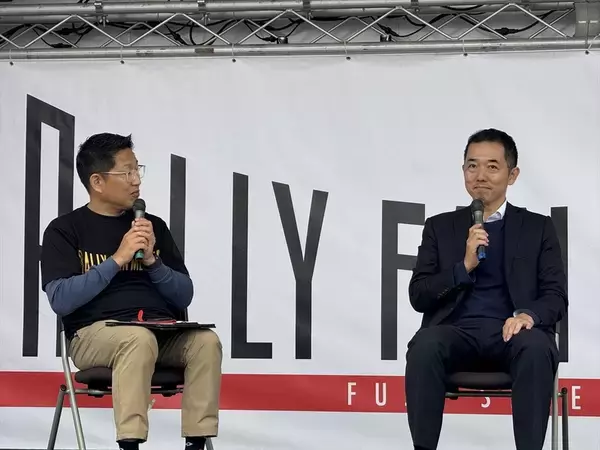 「これが新しい観戦スタイル！ KDDI、ラリーイベントでデジタルツインのデモをお披露目！」の画像