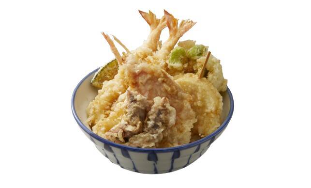 大エビ2尾がドーン！金目鯛入り、さん天初夏天丼ボリュームばっちりで登場