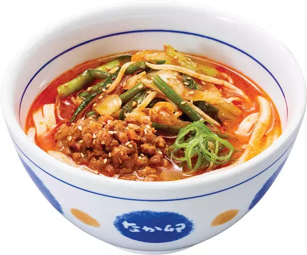 「ゴマ香る旨辛！「たっぷり野菜の担々うどん」なか卯、新年の第一弾メニュー」の画像