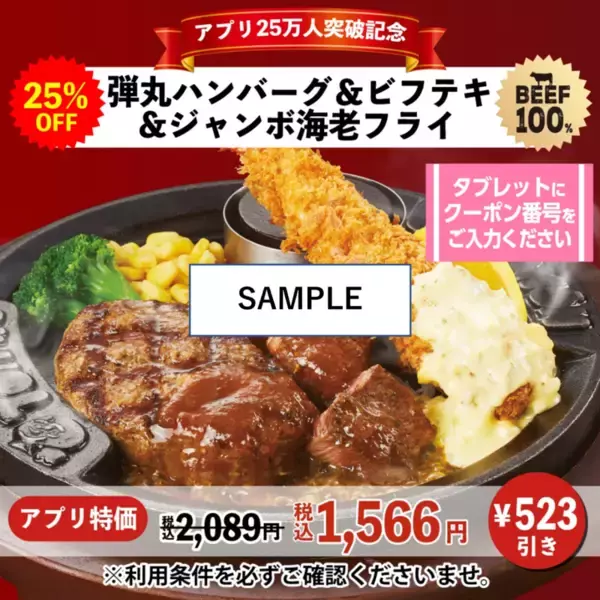 「うまそ＆安い！名物「弾丸ハンバーグ」800円台で食べられる！」の画像
