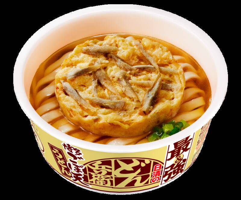 【本日発売】最強どん兵衛「博多ごぼ天うどん」湯戻し8分の極太麺