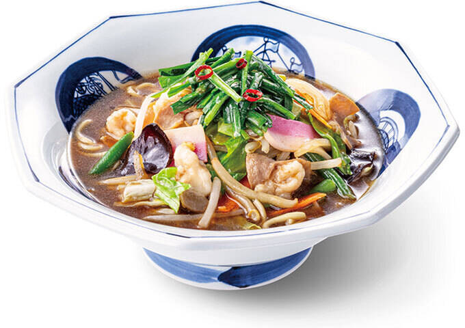 リンガーハットに冬ちゃんぽん！「九条ねぎのあんかけ」「牛もつ」限定で発売