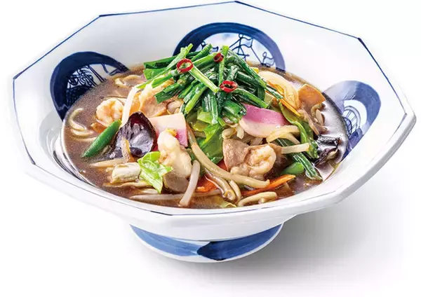 「リンガーハットに冬ちゃんぽん！「九条ねぎのあんかけ」「牛もつ」限定で発売」の画像