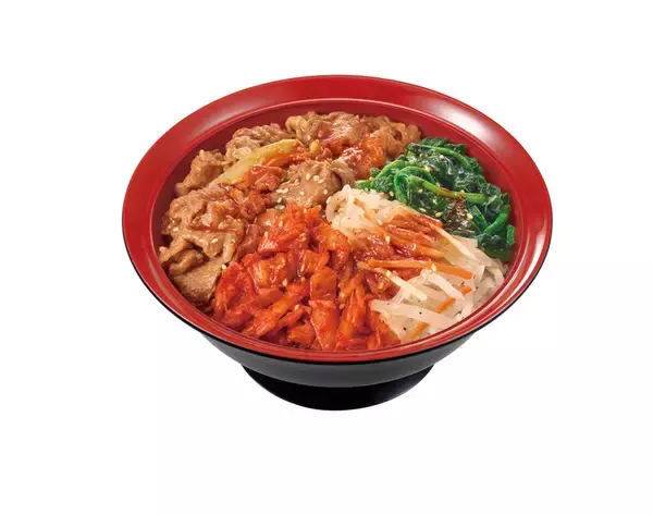 「【本日】すき家「おんたまビビンバ牛丼」発売、絶対おいしいまぜまぜメニュー」の画像